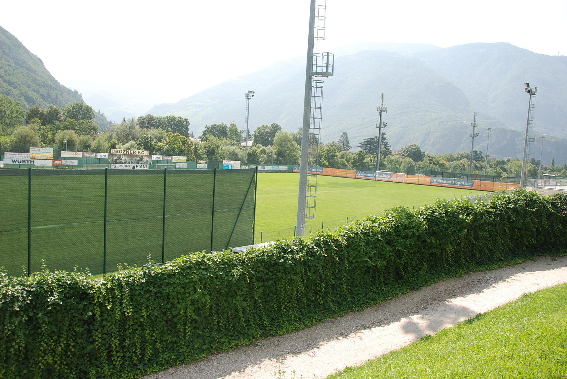 Fussballfelder auf den Talferwiesen "A B" / Lageplan / Politik und Verwaltung / Stadt Bozen
