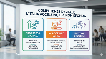 Competenze digitali: l’Italia accelera, ma l’IA non sfonda