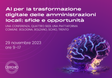 Invito alla conferenza sull'Intelligenza Artificiale per le PA - 29.11.2023, ore 9:00-17:00