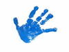 immagine impronta blu mano bambino