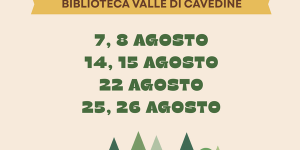 Immagine decorativa per il contenuto Chiusure estive - Biblioteca Valle di Cavedine