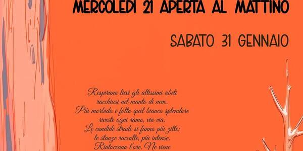 Immagine decorativa per il contenuto Gennaio 2026 - chiusure sede di Cavedine