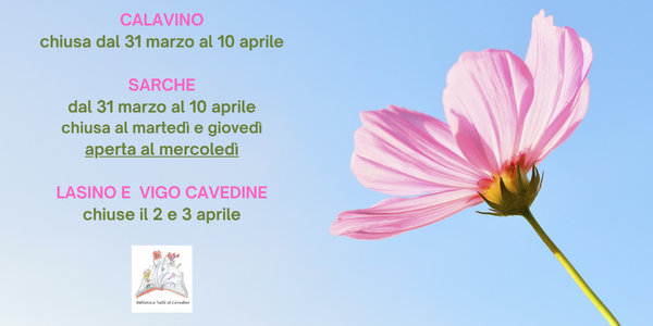 Immagine decorativa per il contenuto Avviso chusure