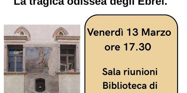 Immagine decorativa per il contenuto Venerdì 13 marzo ore 17.30 Sala riunioni biblioteca di Cavedine