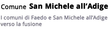 Comune Unico San Michele all’Adige
