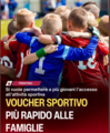 Immagine decorativa per il contenuto Voucher sportivo stagione 2026-2027