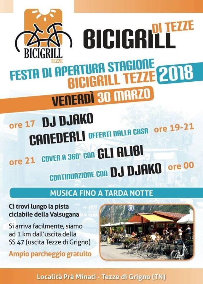 Festa di apertura stagione Bicigrill Tezze