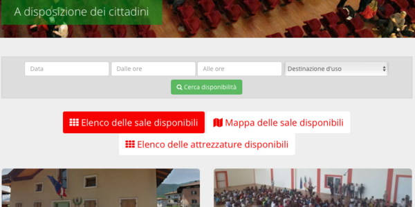 Immagine decorativa per il contenuto SpaziComuni: sale e attrezzature comunali prenotabili con un click