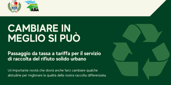 Immagine decorativa per il contenuto Passaggio da tassa a tariffa per il servizio di raccolta del rifiuto solido urbano