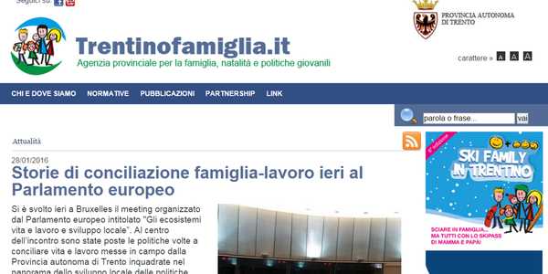 Immagine decorativa per il contenuto Trentino Famiglia