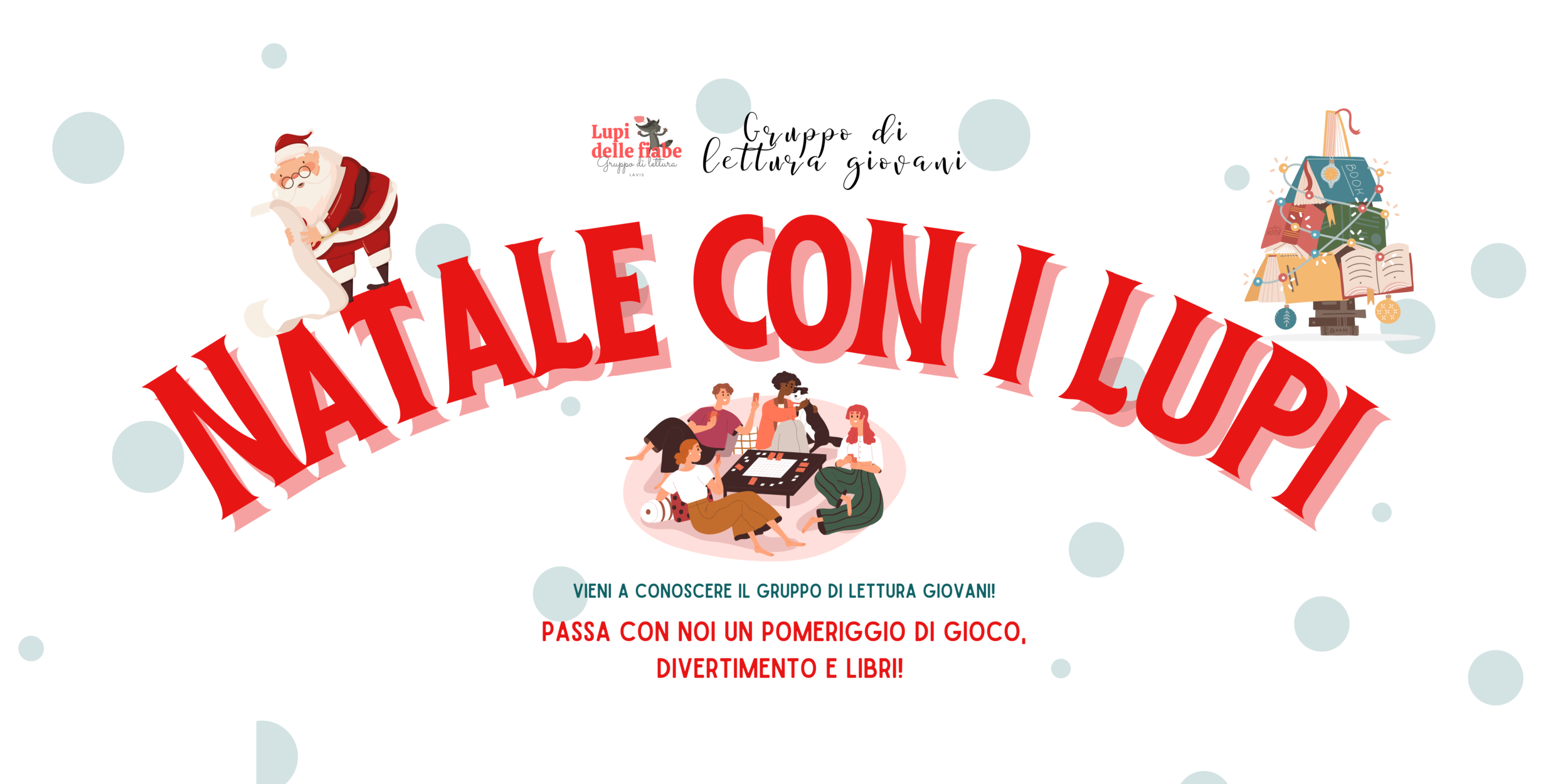 Immagine: Gruppo lettura giovani 2023 - Natale Banner