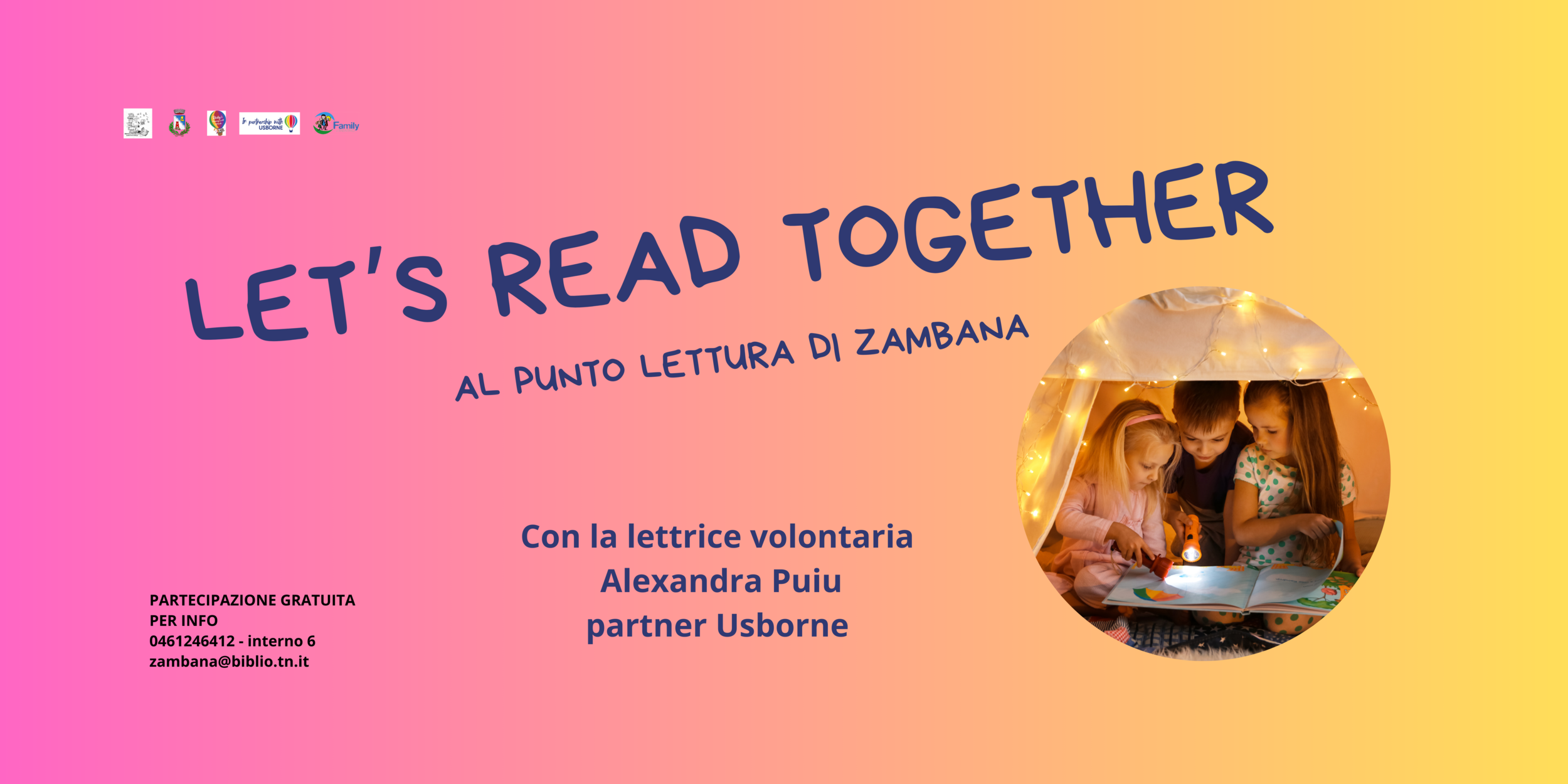 Immagine: LET’S READ TOGETHER - Banner