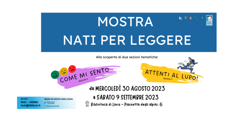 MOSTRA NATI PER LEGGERE MOSTRA NATI PER LEGGERE