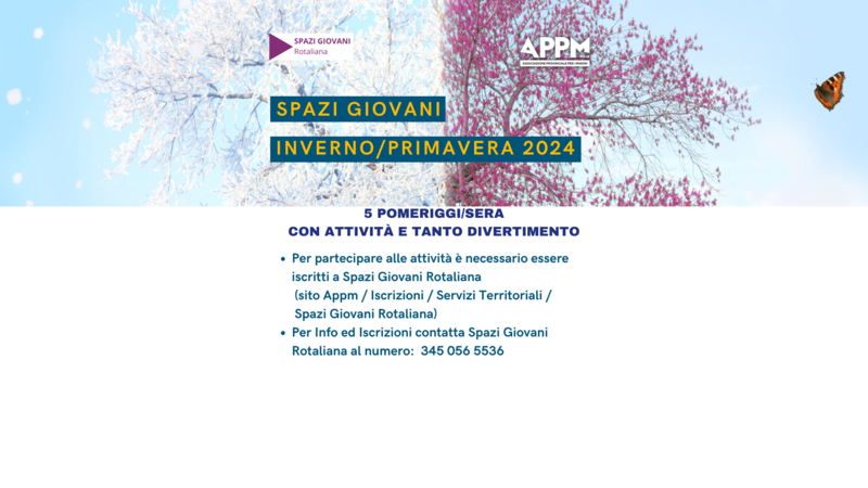 𝗦𝗣𝗔𝗭𝗜 𝗚𝗜𝗢𝗩𝗔𝗡𝗜 𝗜𝗡𝗩𝗘𝗥𝗡𝗢/𝗣𝗥𝗜𝗠𝗔𝗩𝗘𝗥𝗔 𝟮𝟬𝟮𝟰 𝗦𝗣𝗔𝗭𝗜 𝗚𝗜𝗢𝗩𝗔𝗡𝗜 𝗜𝗡𝗩𝗘𝗥𝗡𝗢/𝗣𝗥𝗜𝗠𝗔𝗩𝗘𝗥𝗔 𝟮𝟬𝟮𝟰