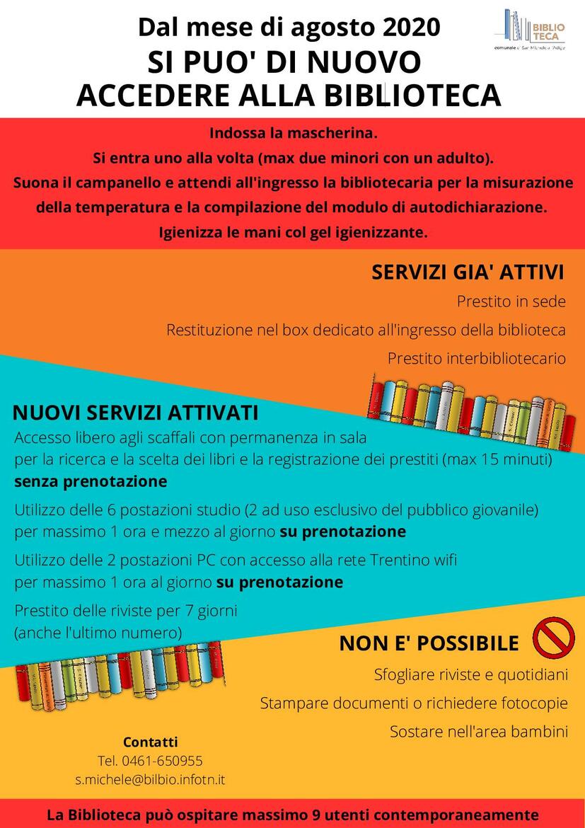 Immagine: Nuove modalità accesso Biblioteca