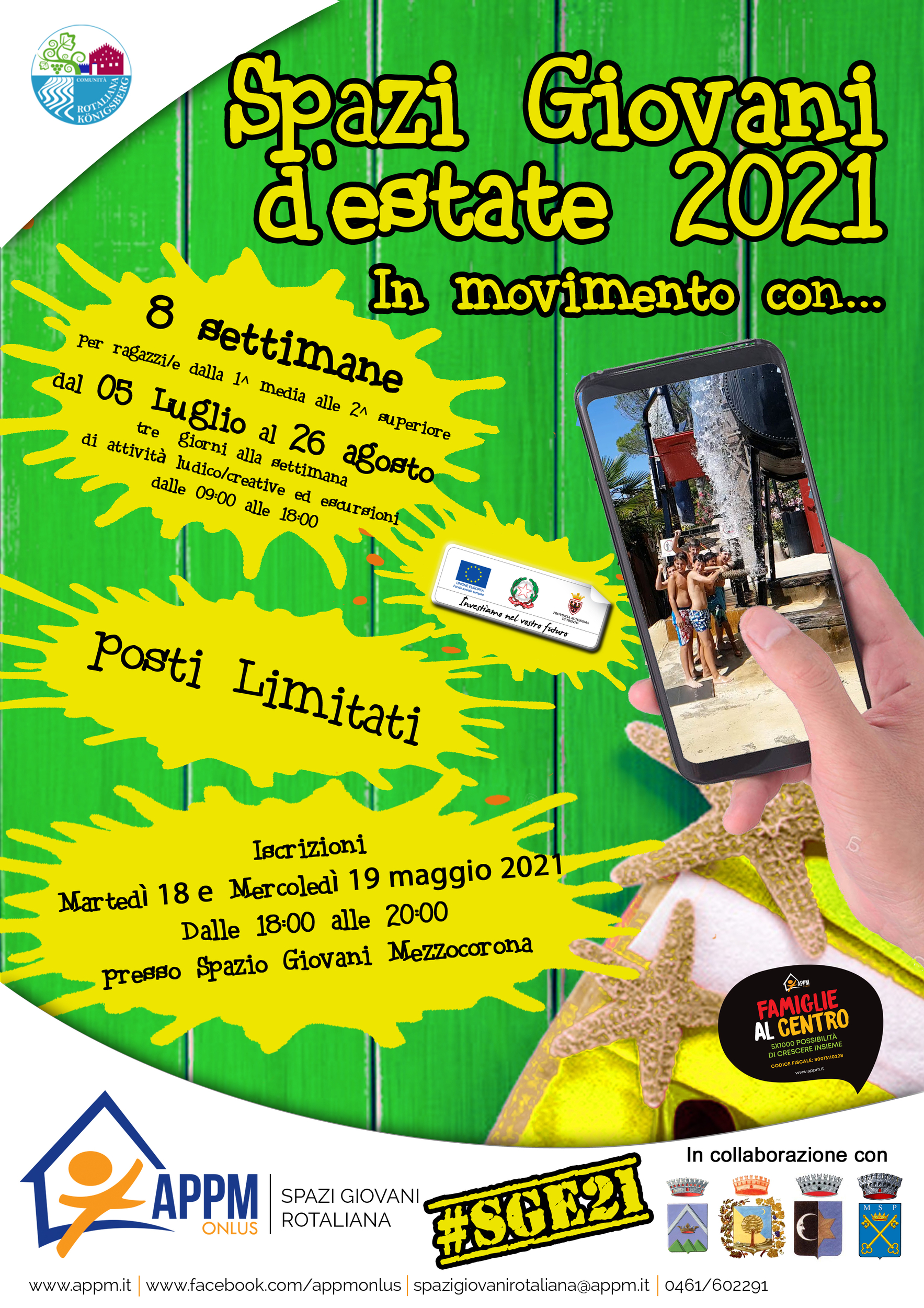 Immagine: 2021 ESTATE GIOVANI locandina promo con info 2021 def copia