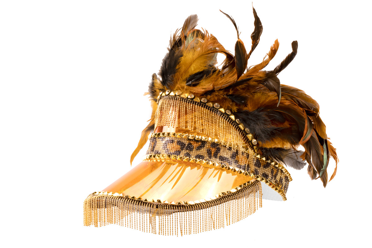 Wilbers Zonneklep oranje summer festival panter