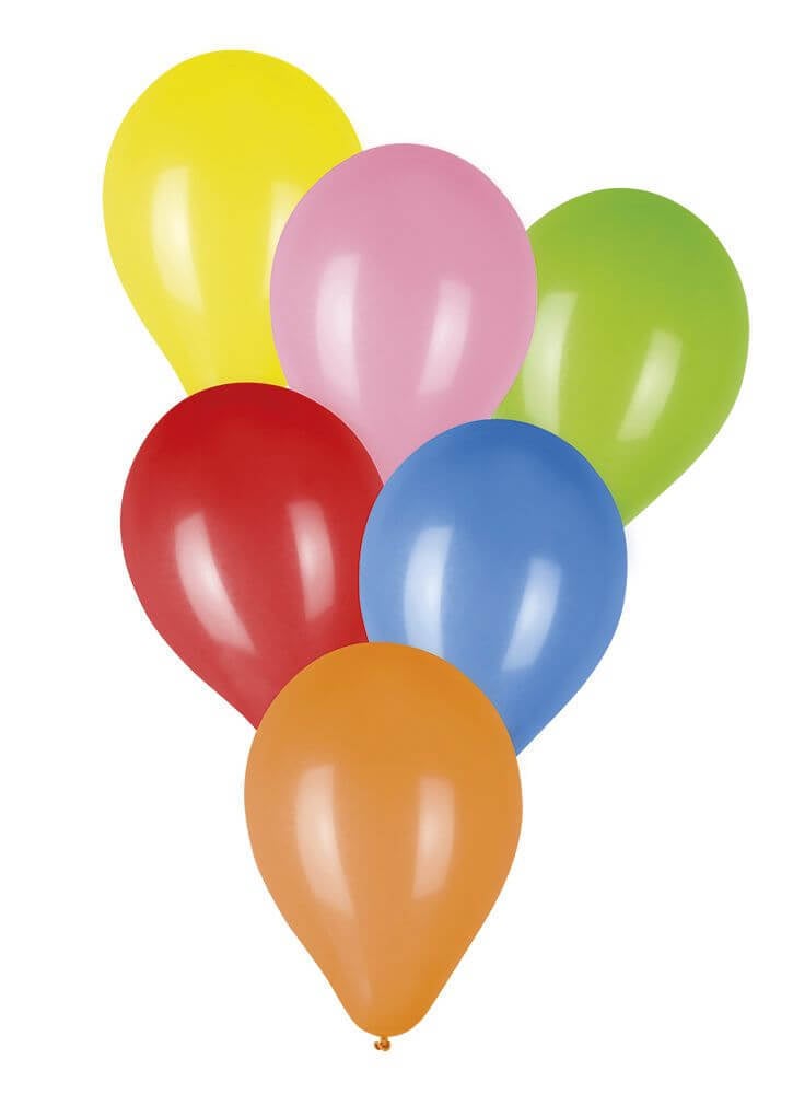 Ballonnen 6 kleuren 50 ass
