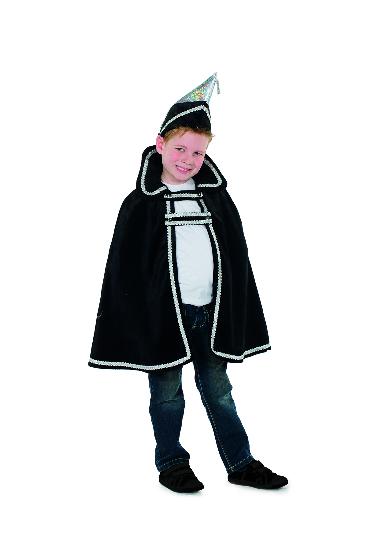 Prinsencape fluweel zwart