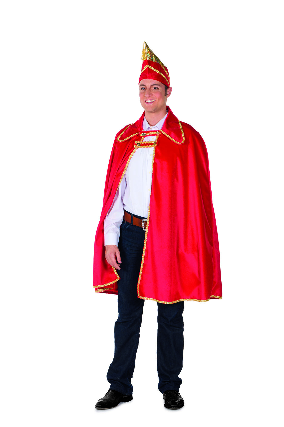 Prinsencape fluweel rood