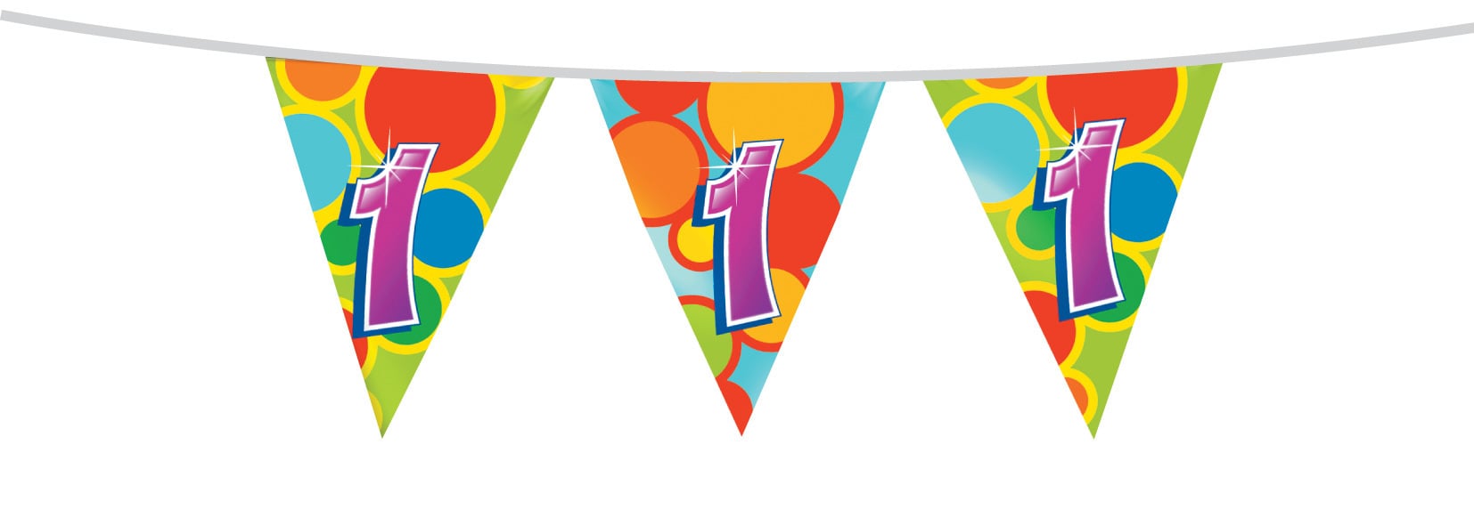 Vlaggenlijn leeftijd 1 jaar 10 meter