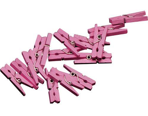 Mini Knijpers Roze 20 stuks