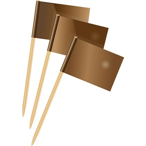 Partyprikkers brons 50 stuks