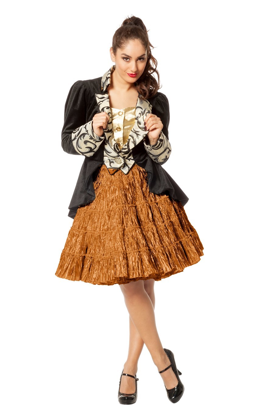 Petticoat luxe metallic, koper