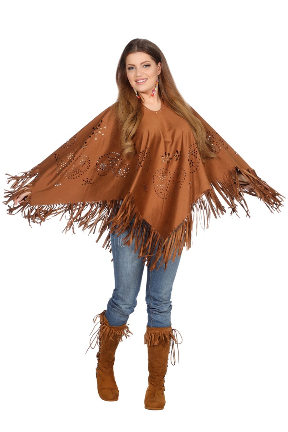Poncho hippie of western