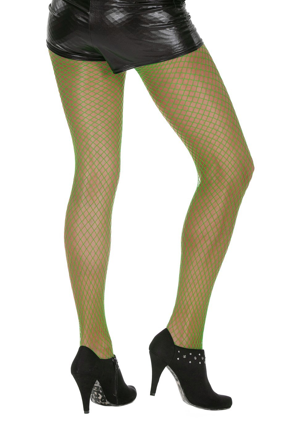 Netpanty luxe fijn neon/groen