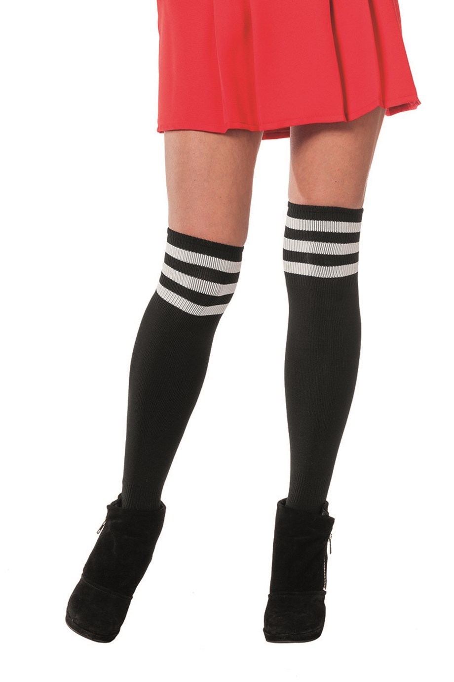 Cheerleader sokken zwart/wit