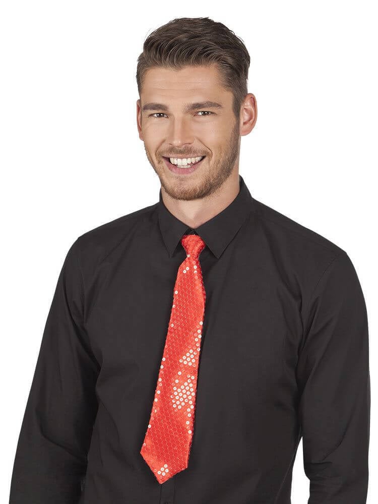 Coppens Stropdas Spangles Rood coppens kopen in de aanbieding