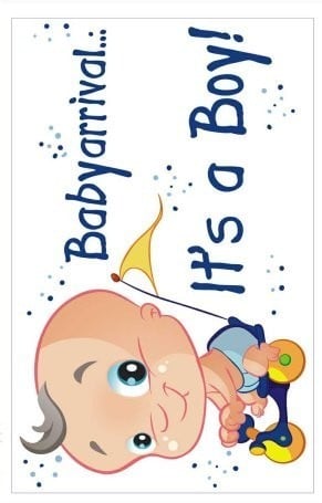 Zelfklevende sticker It's a boy