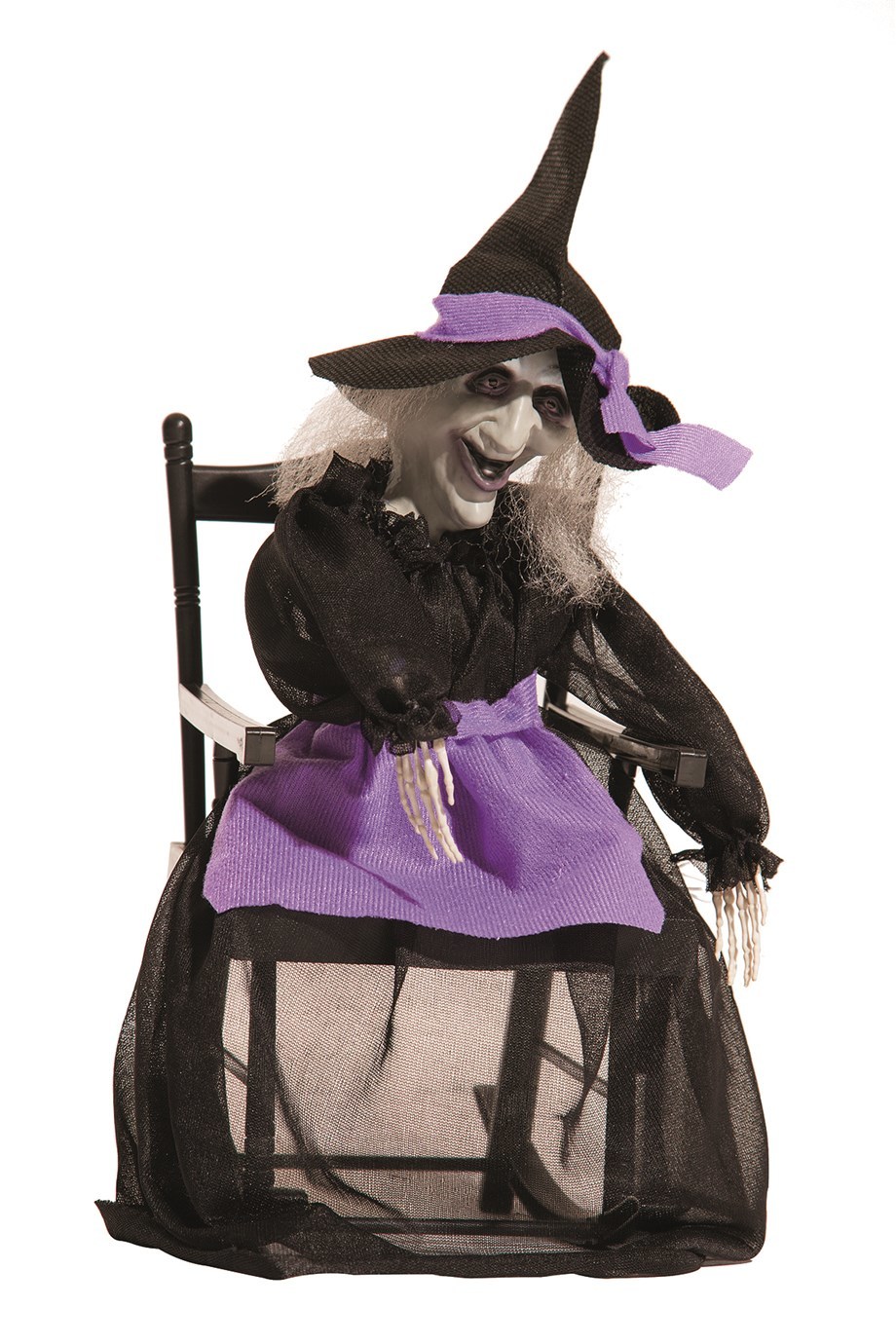 Heks dansend op stoel