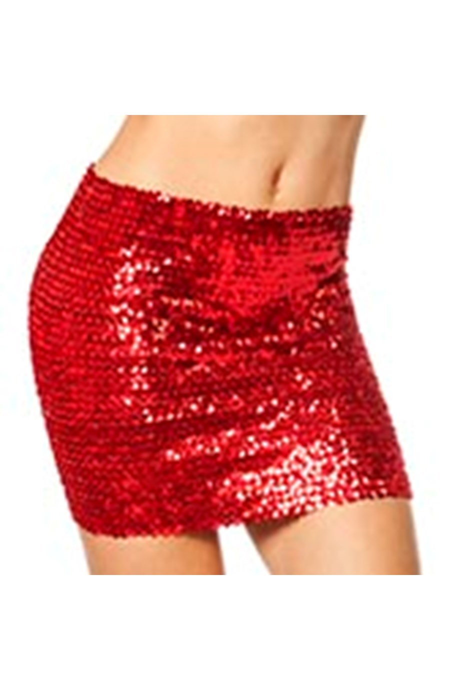 Top of rok pailletten rood