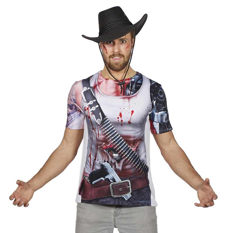 Shirt met print cowboy