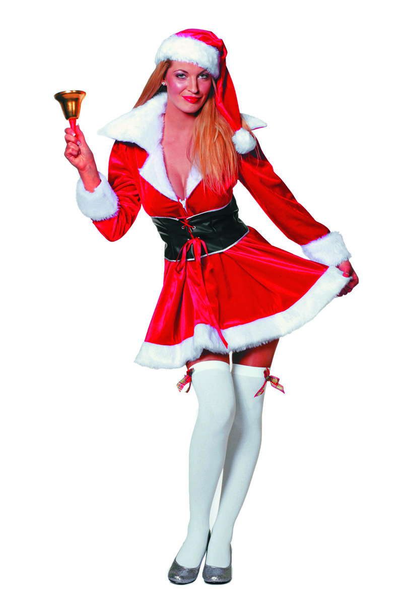 Miss Santa fluweel incl. muts