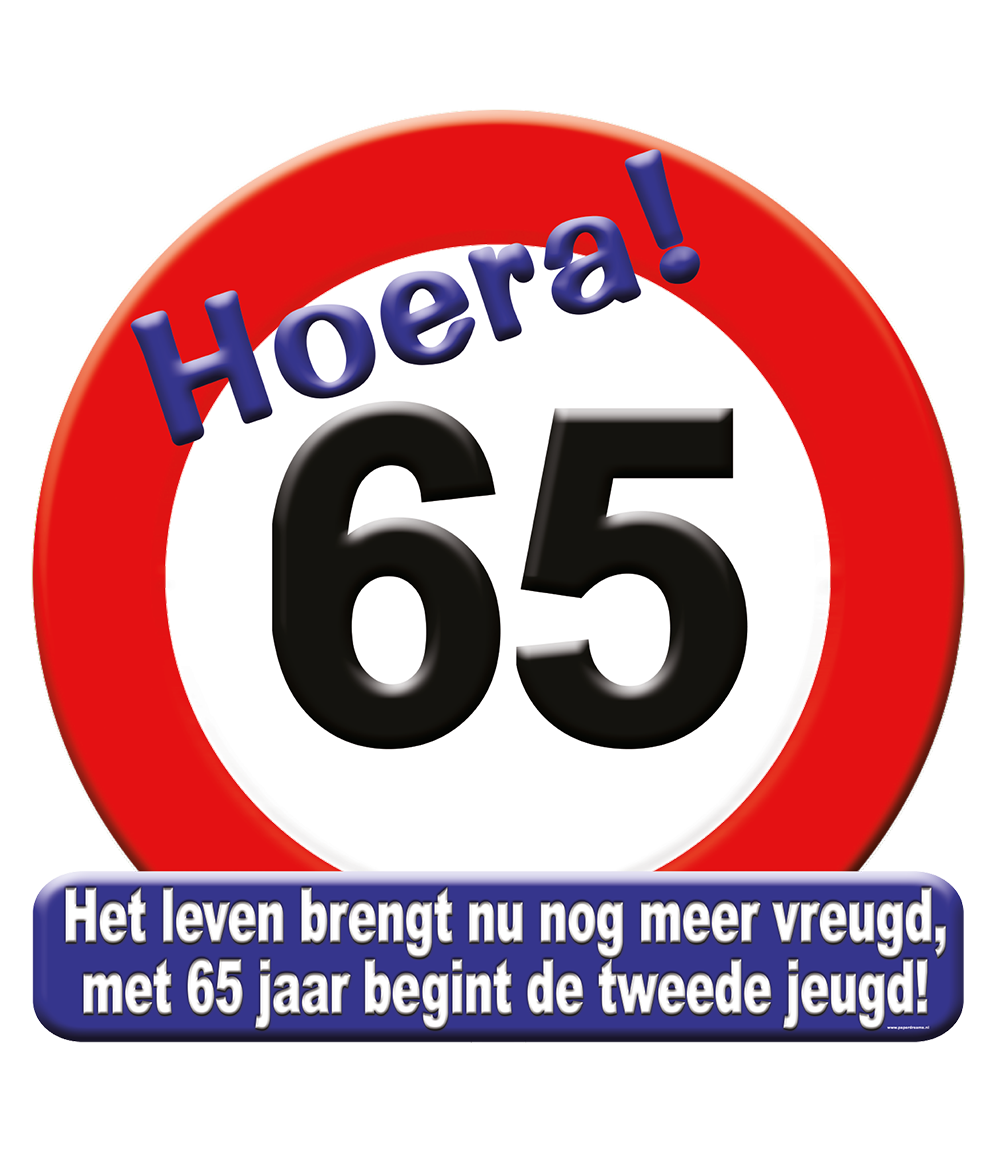 Huldeschild - 65 jaar