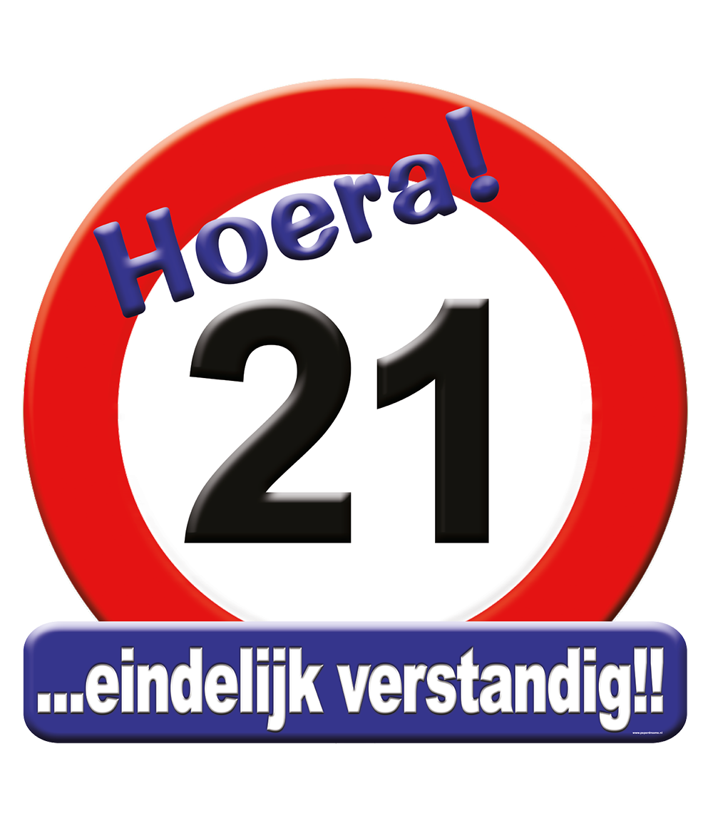 Huldeschild - 21 jaar