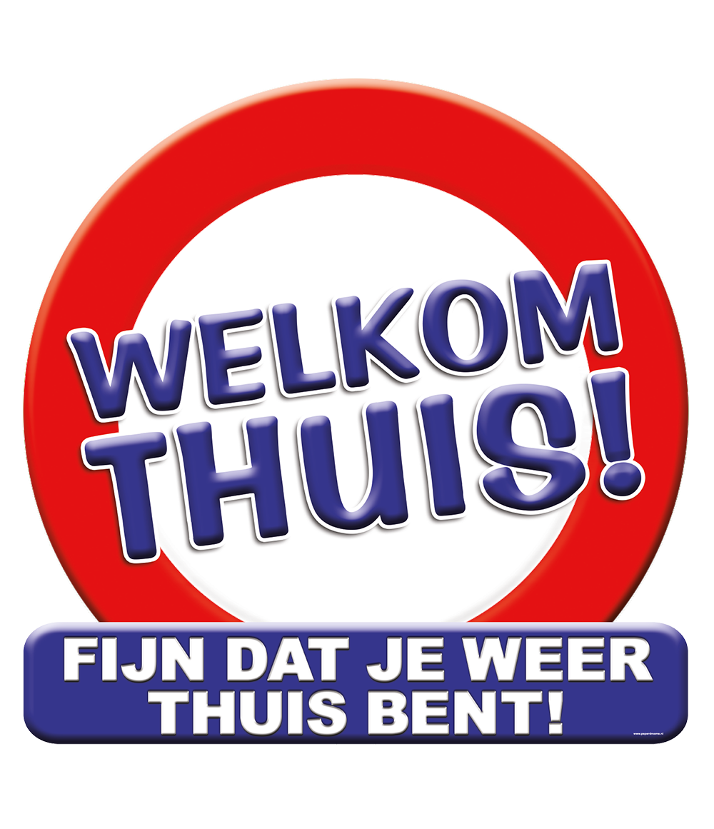 Huldeschild - welkom thuis