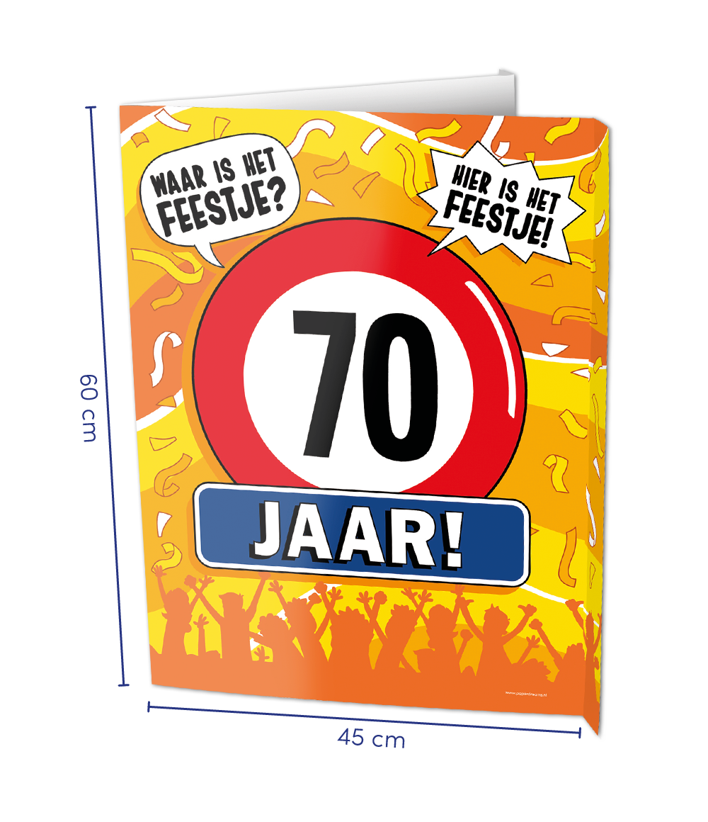 Window signs - 70 jaar OP=OP