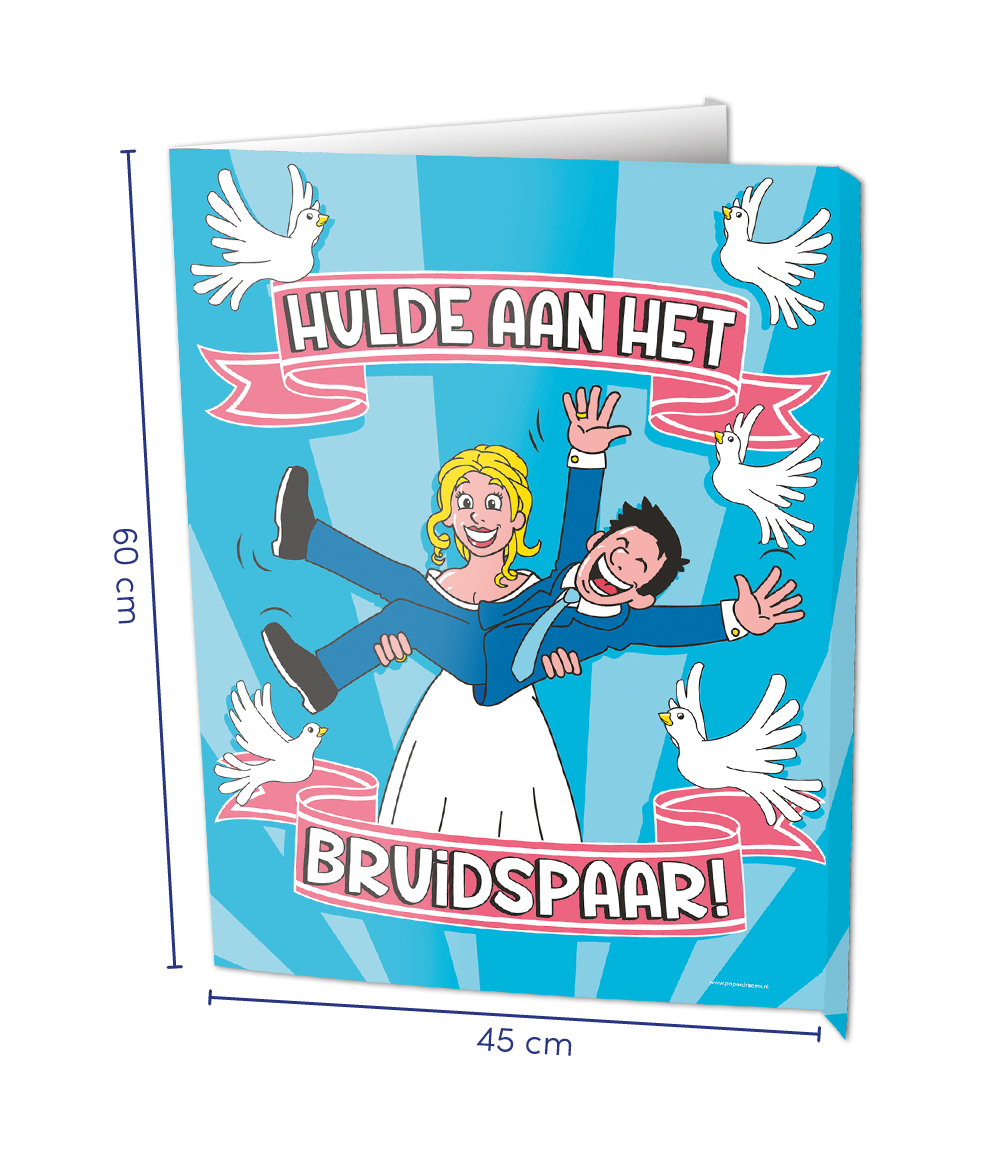 Window signs - Bruidspaar OP=OP