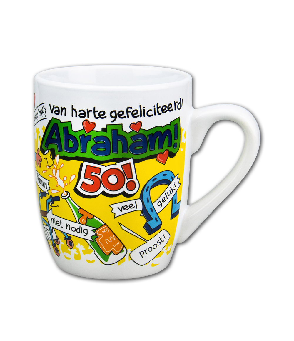 Cartoonmok 50 jaar man