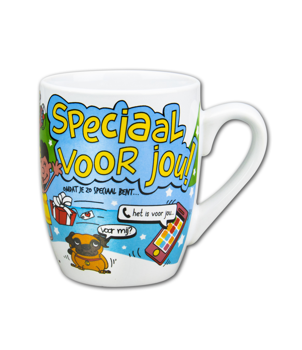 Cartoon mok SMS verslaafde