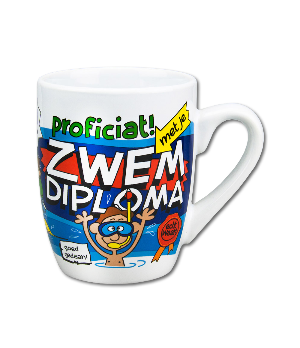 Cartoonmok Zwemdiploma
