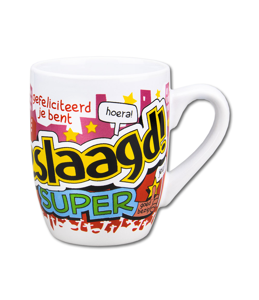 Cartoonmok Geslaagd school