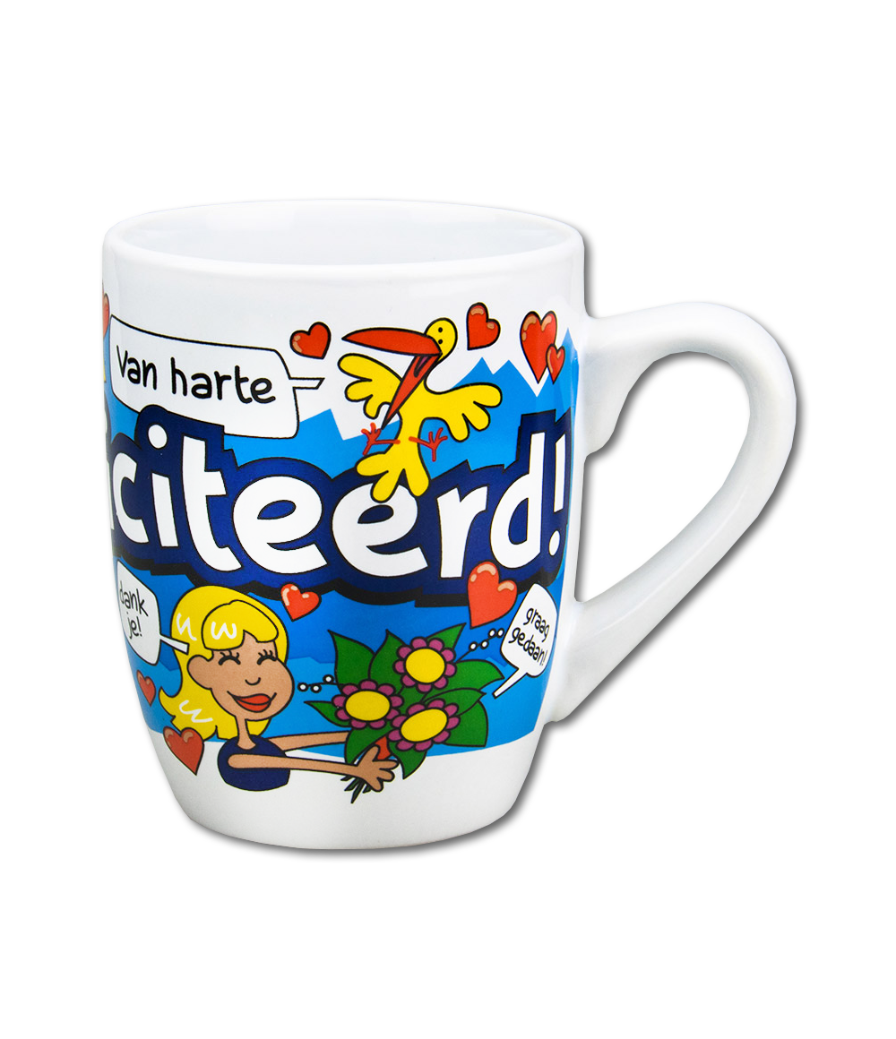 Cartoonmok Gefeliciteerd