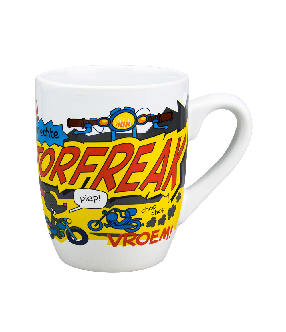 Cartoonmok Motorrijder