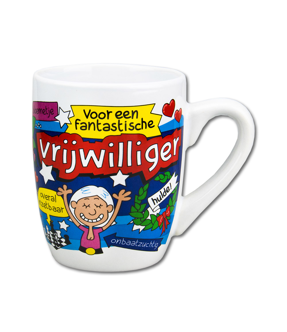 Cartoonmok Vrijwilliger