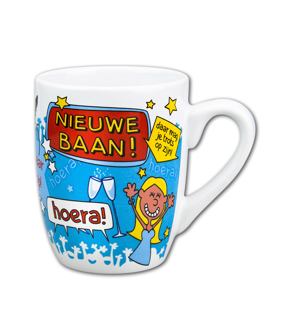 Cartoonmok nieuwe baan